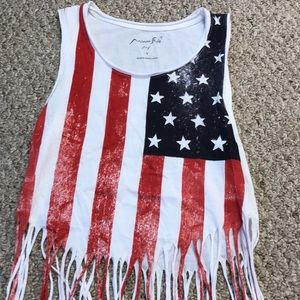 American flag tank